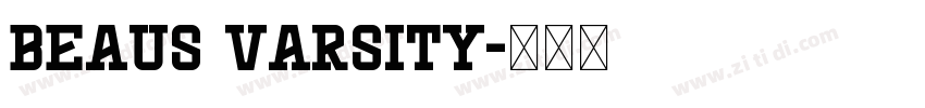 Beaus Varsity字体转换